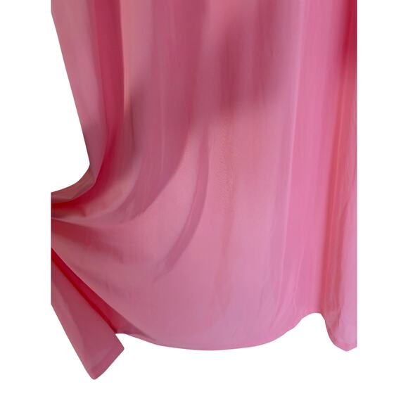 Vintage 70s John Kloss Cira Pink Babydoll Cowl Slip Dress Coquette Romantic - Picture 10 of 15